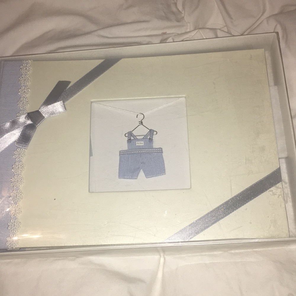 A baby boy photo scrapbook